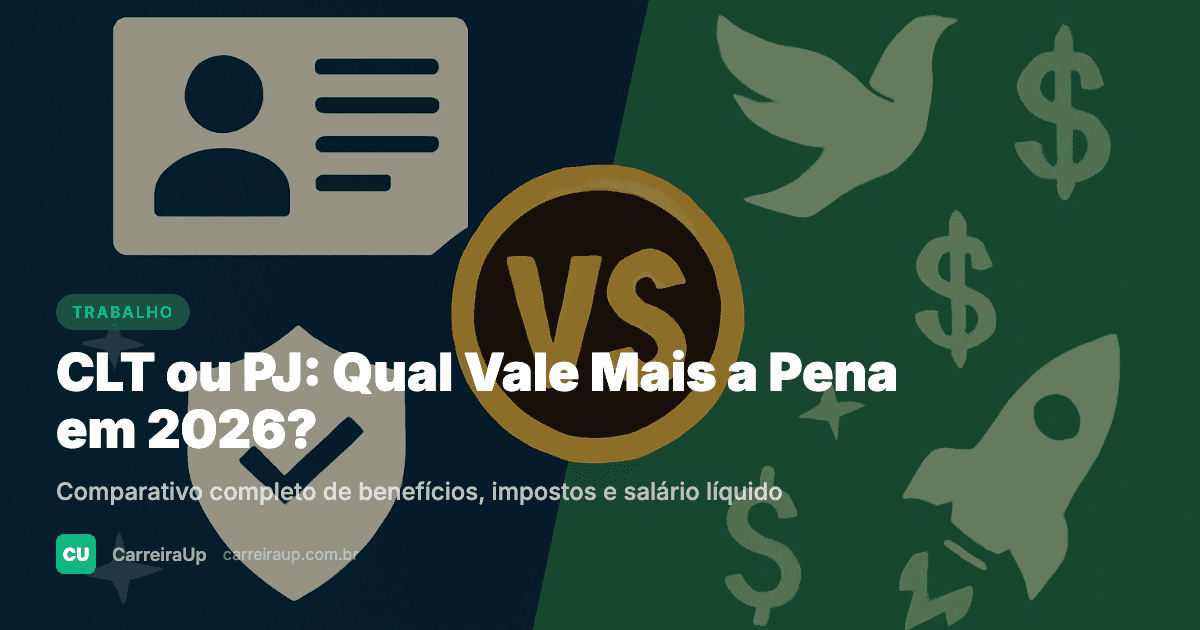 CLT ou PJ: Qual Vale Mais a Pena em 2026?