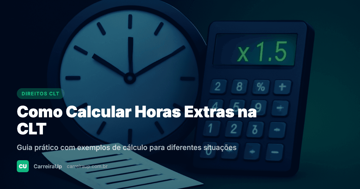 Como Calcular Horas Extras CLT: Guia com Exemplos Práticos