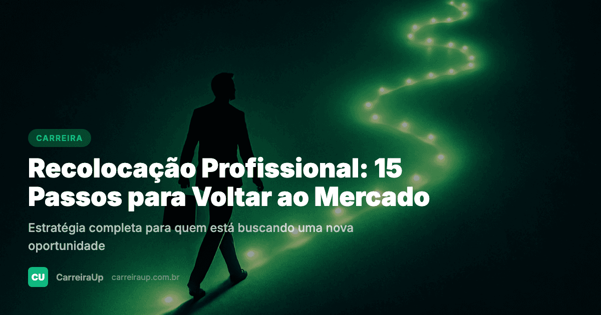 Recolocação Profissional: 15 Passos para Voltar ao Mercado em 2026